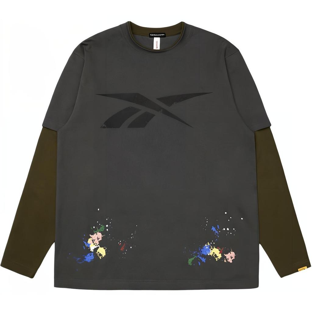 Reebok X Randomevent Fashion Long Sleeve T-Shirt Unisex Tops Light-Gray 24SRL501UGG5