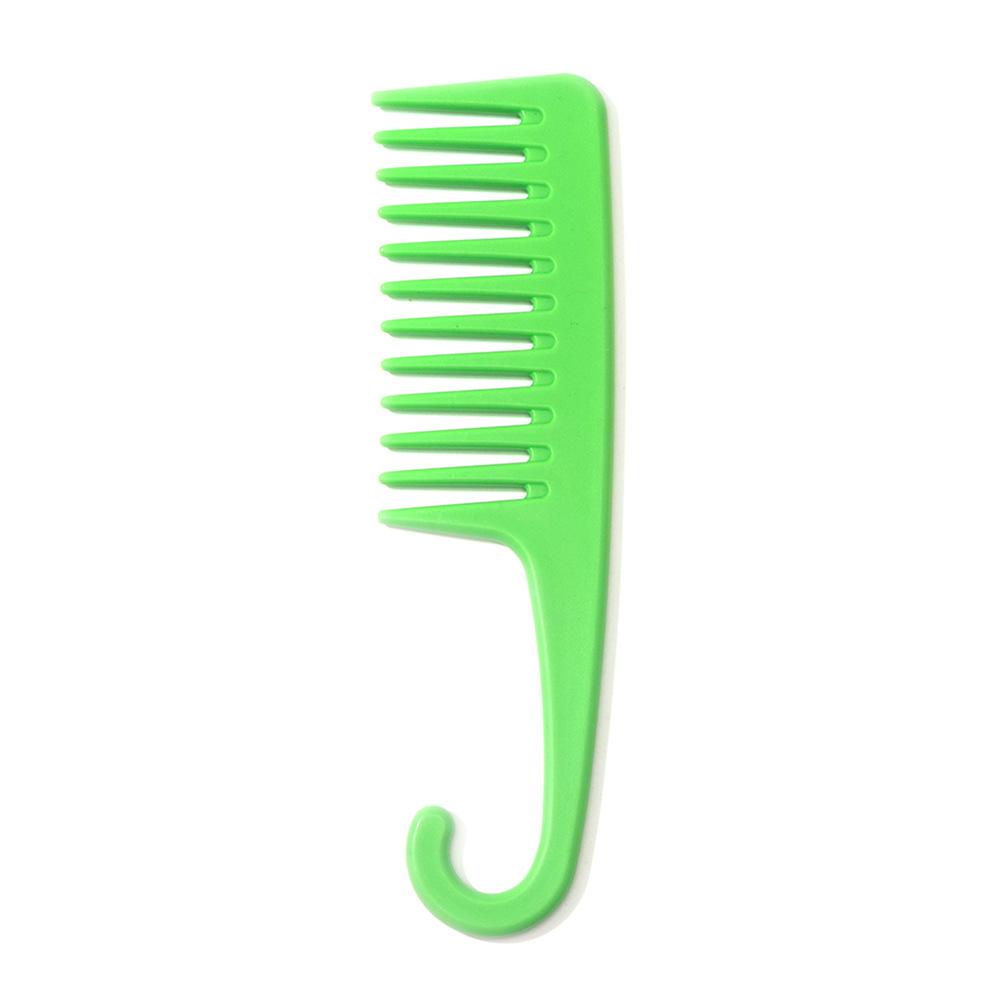 Durable Wide-Tooth Massage Comb with Hook for Long Straight Hair - Easy Detangling for Men & Women