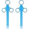 Schmiermittel-Werfer, Schmiermittel-Applikator mit glatter runder Spitze, Wiederverwendbar (2er-Pack, Blau)