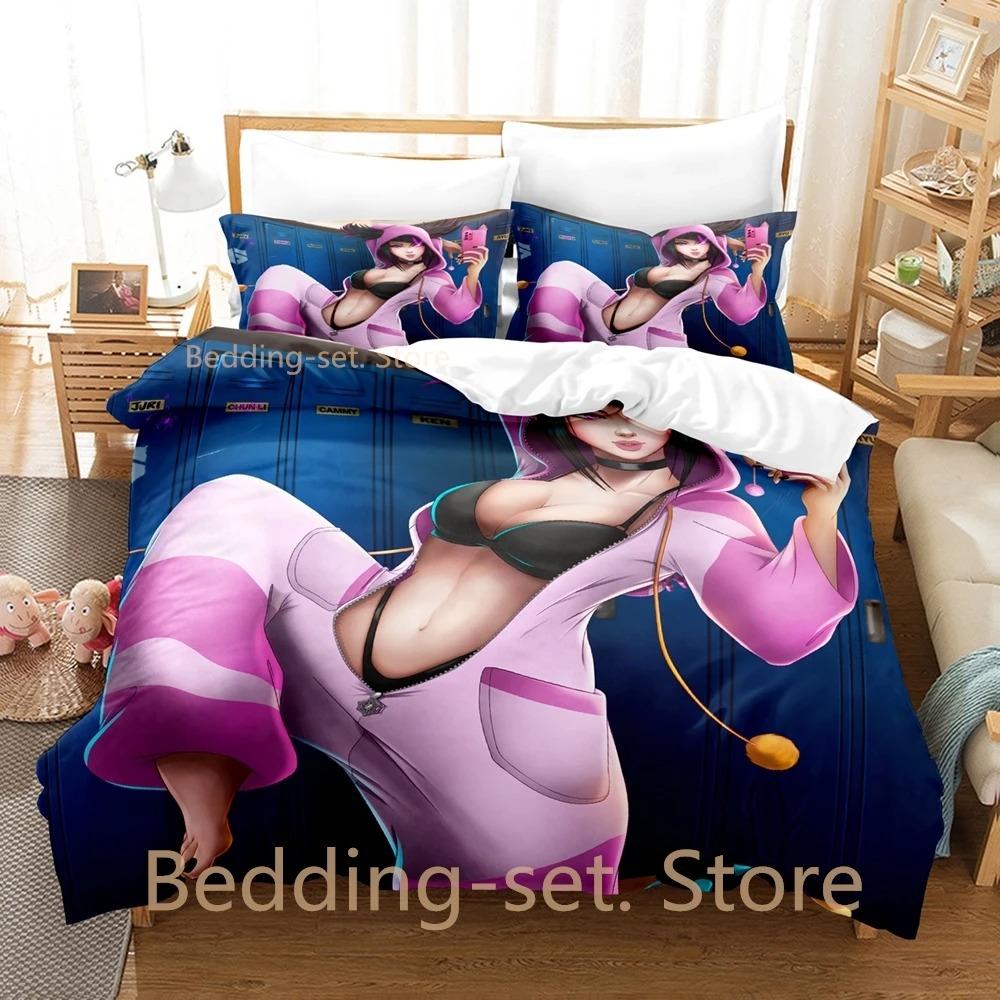 Comforter Juri Han Bedding Set Single Twin Full Queen King Size Bed Set Adult Kid Bedroom Duvet Sets 3D Print Anime Bed