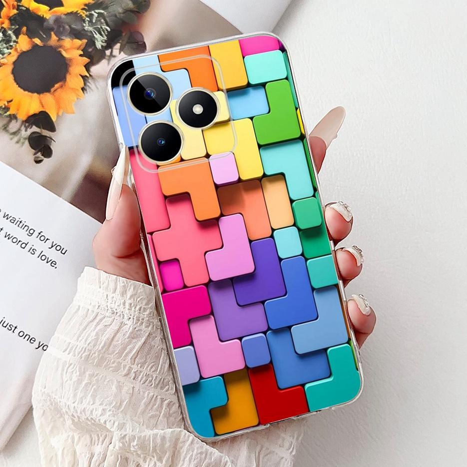 

For Realme Note 50 Case RealmeC51 C 53 Luxury Painted Cover Soft Silicone Phone Case For Realme C53 C 51 Note50 RealmeC53 Fundas Realme C53