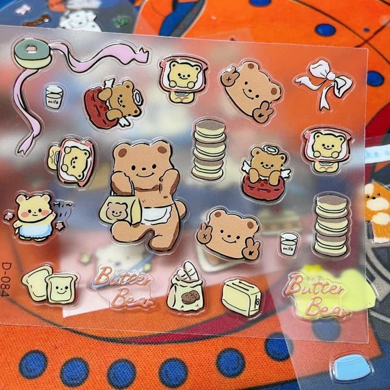 New Cartoon Jelly Cute Sticker Animal Puppy Mobile Phone Notebook Water Cup DIY Decoration Sticker