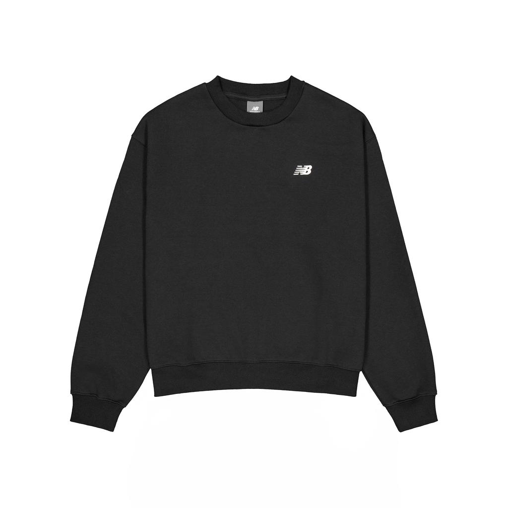 New Balance Logo Embroidered Crewneck Sweatshirt WT41511-BK