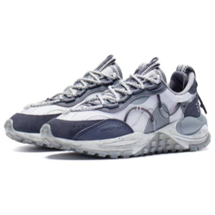 Li Ning CF Star Track Trend Shock Absorption Low Top Sports Casual Shoes Men sneakers Micro-Crystal-Gray AGLS159-2