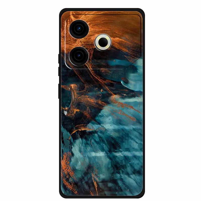 Phone Case For Tecno Pova6 Neo TPU Back Coque for Pova 6 Neo Marble Colour Soft Cover Protective Funda Luxury Silicone Shell