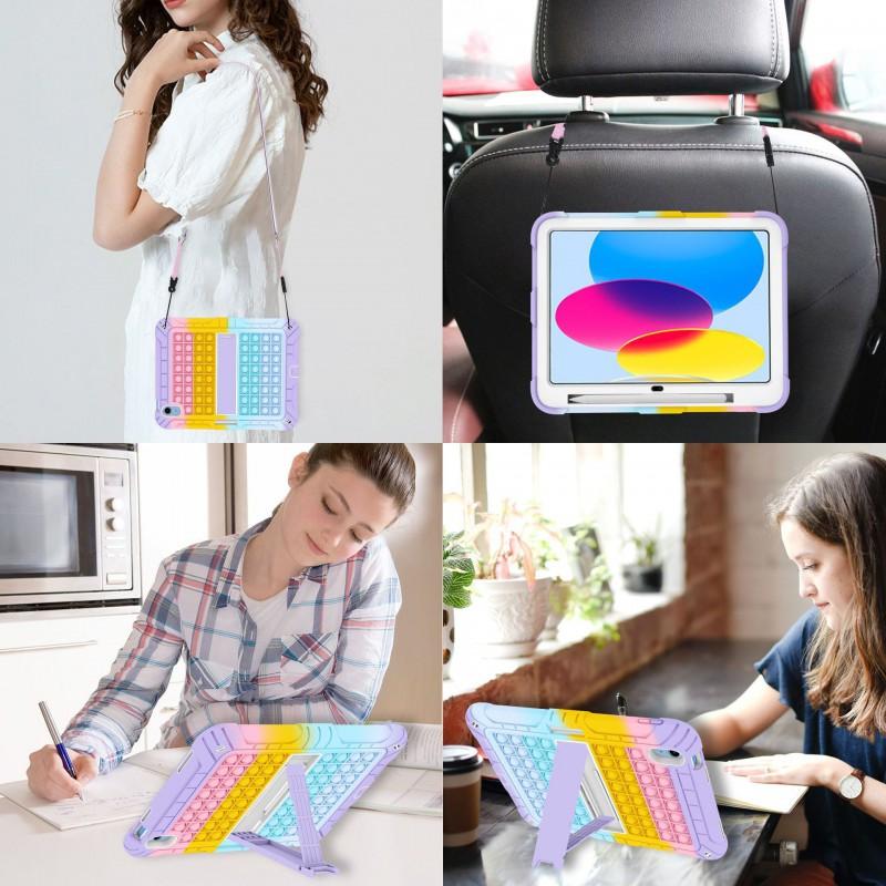 Tablet Case IPad 10th 11th Gen Pro 11 Air 5 4 Shockproof Silicone Stand Cover