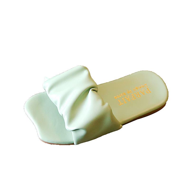 Καλοκαιρινά σανδάλια slip-on νέου στυλ για παιδιά, μοντέρνα σανδάλια σπιτιού κορεατικού στυλ για κοριτσάκια, παπούτσια με μαλακή σόλα για μικρά κορίτσια