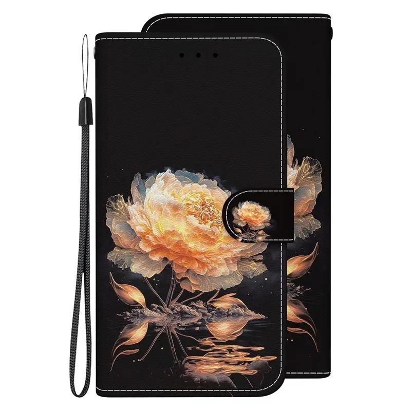 Capa A25 Hoesje voor Samsung Galaxy A25 SM-A256E Cartoon Lederen Hoesje voor Samsung Galaxy A25 A 25 Etui Telefoonhoesje Portemonnee Boekhoes