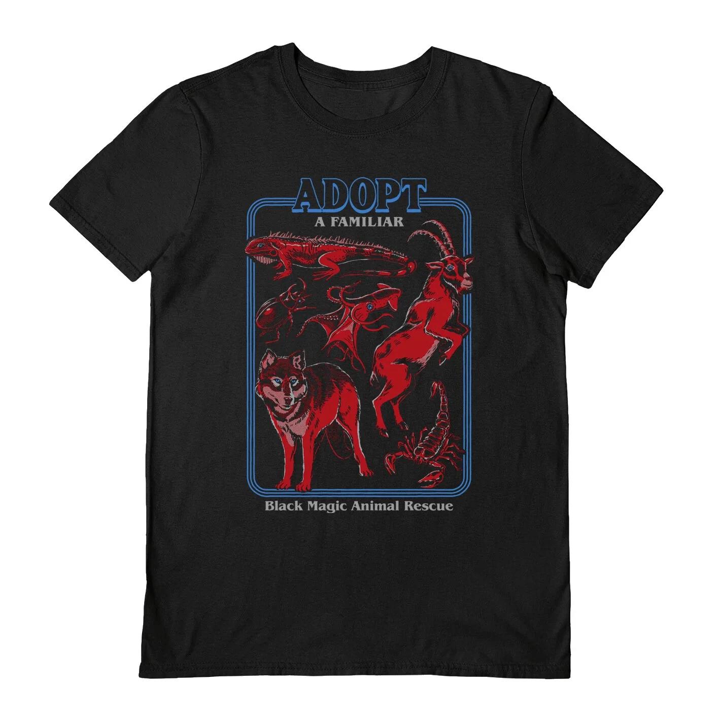 Steven Rhodes 100% Cotton T-shirt Mens Tees Top - Adopt a Familiar Part 3 - Official Black L