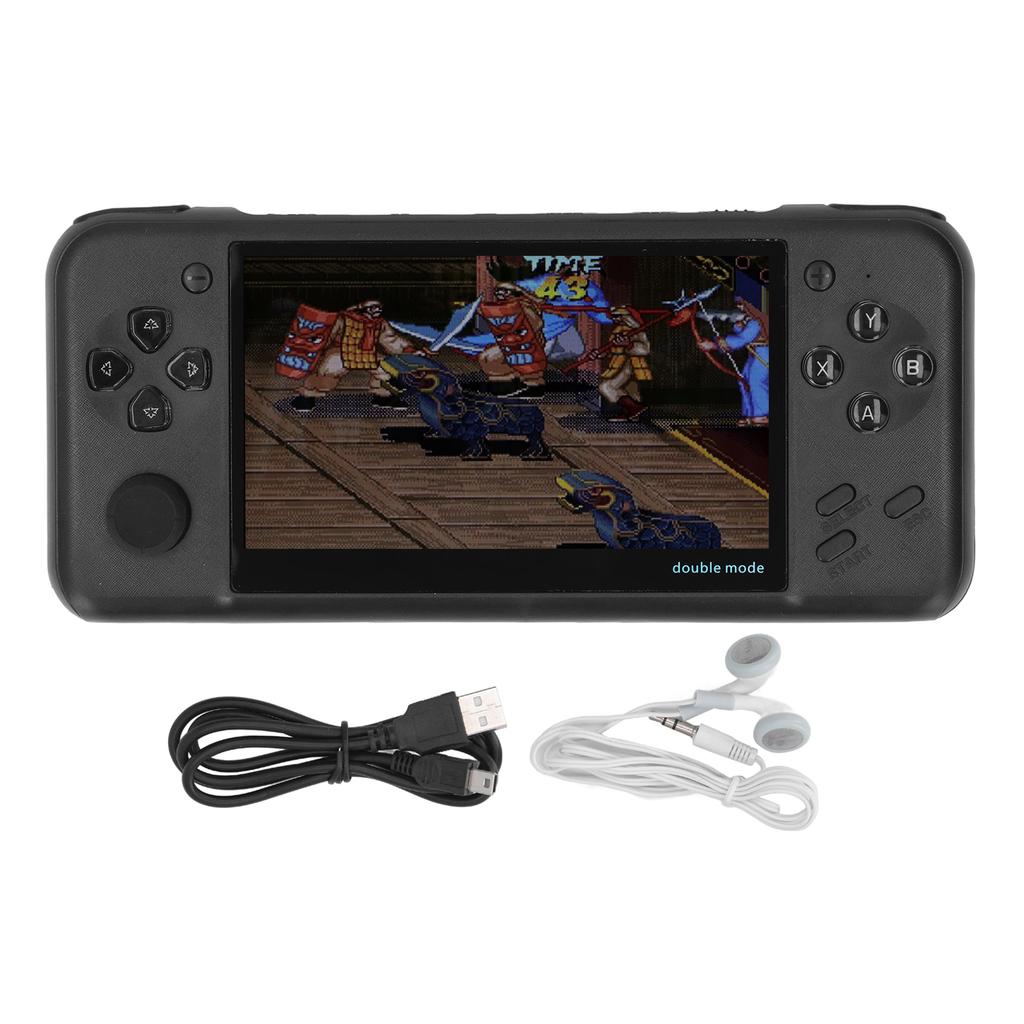 4.3inch HD Handheld Game Console Vintage 1500mAh Multiple Games Color Screen Portable Game Player