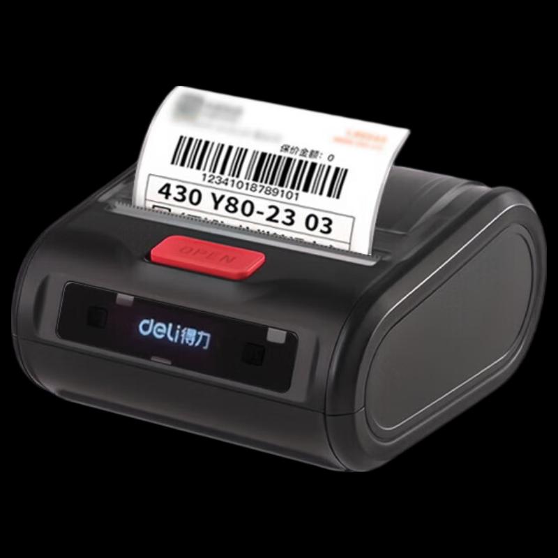 Deli GE365W Portable Bluetooth Label Printer CN plug (adapter included)