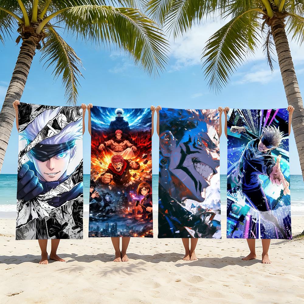 Jmg Household Supplies Comic J-Jujutsu K-Kaisen Towel Beach Towel Travel Lightweight Skin Friendly For Pool Beach Camping Cruise Summer