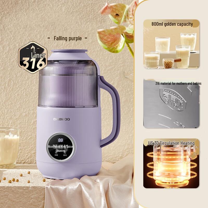 OIMG Upgraded Low Noise Mini Blender & Soy Milk Maker