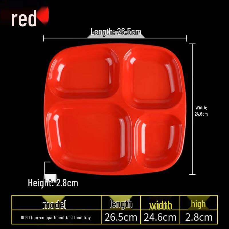 

Melamine Rectangular Divided Serving Tray