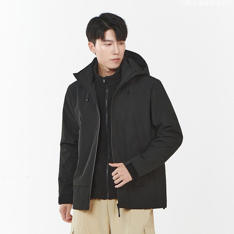 Outdoor Travel Autumn and Winter Three-in-one Jacket Hard Shell Men and Women The Same Style