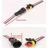 2Pairs 2 Pin Way Car Sealed Waterproof Electrical Wire Connector Plug