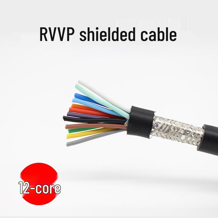 RVVP Shielded Pure Copper Signal Cable, 2-8 Core, 0.2-1.0mm²