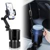 Verstellbare Universelle Auto-Becherhalter Getränkehalter Expander-Adapter mit Handyhalter, Aufbewahrungsbox-Ablage, Autozubehör