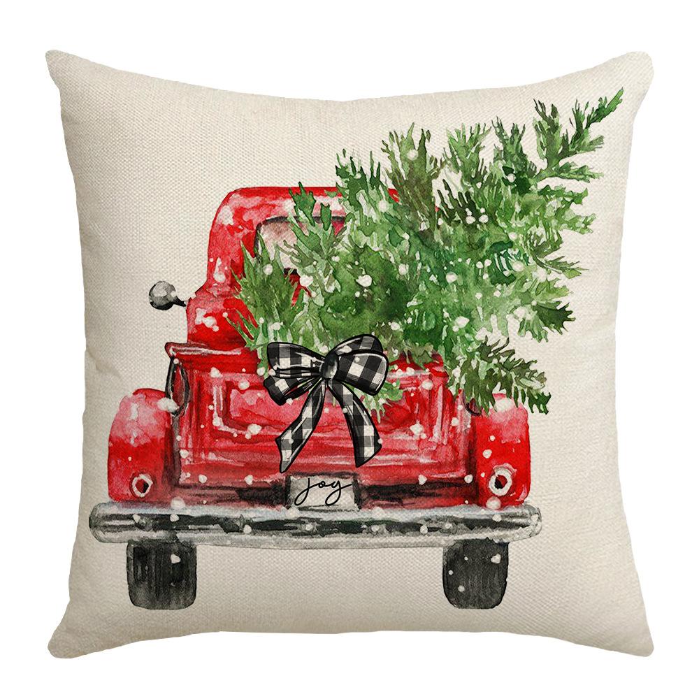 

Рождественская серия Наволочка для диванной подушки Санта-Клаус Гостиная Спальня Прикроватная наволочка Чехол для дивана 45 * 45Cm (without core)