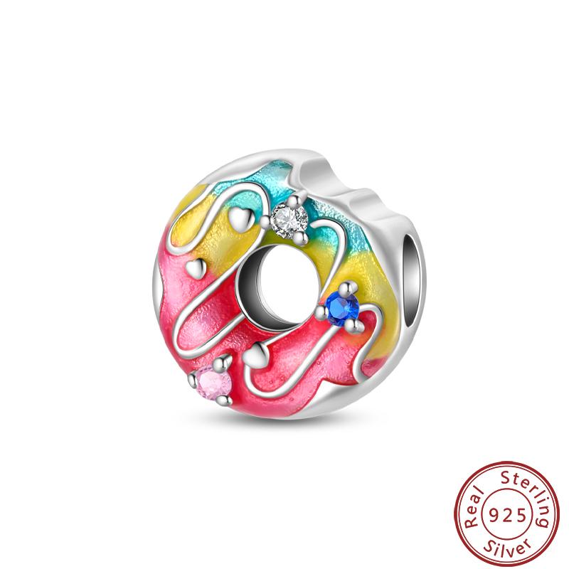 Dessert Afternoon Tea Series Copper Coffee Cake Pizza Fries Sweet Charms Beads 3Mm Diy Fine Jewelry Making