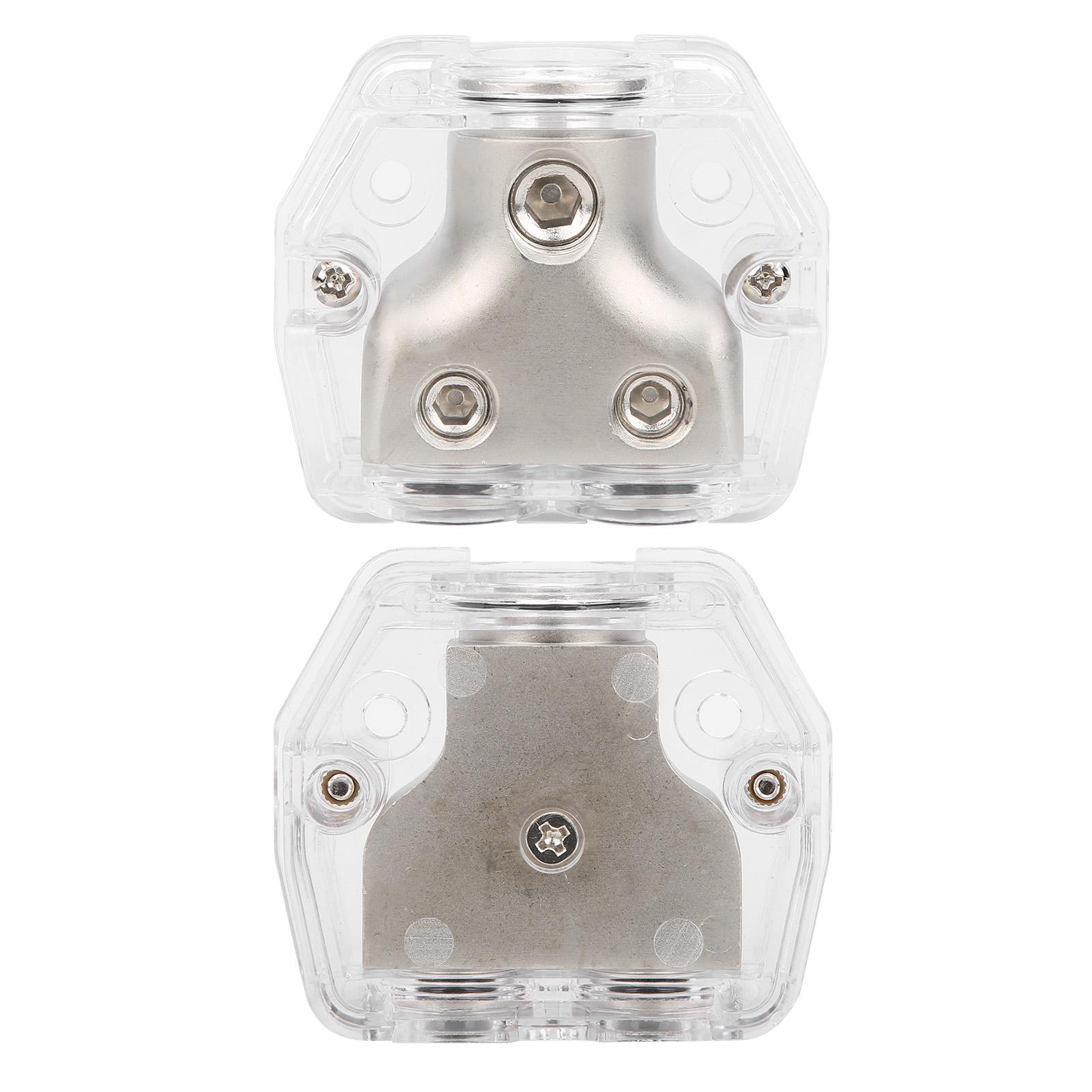 

Автомобильный блок распределения заземляющего провода, разветвитель питания динамика, отрицательный, 1x0GA, вход, 2x4GA, выход DB003