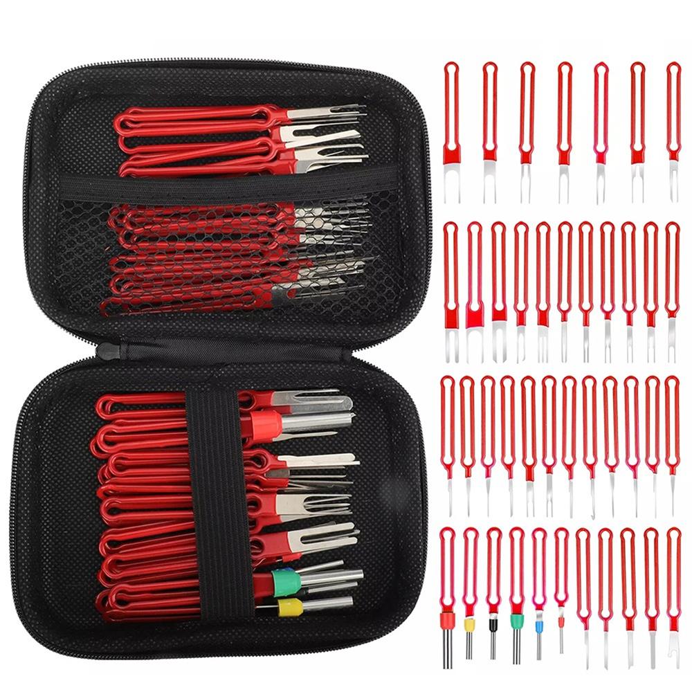 41Pcs Pin Ejector Wire Extractor Connector Puller Car Terminal Removal Tool Kits