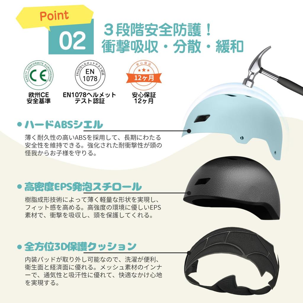Wowlomo Helmet for and Bike and Bicycle CE Safety Standard EN1078 Asia 3D Protective Sports Helmet for Ages Elementary Head Circumference Subsidy