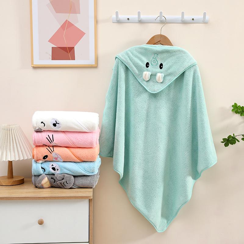 Hooded Baby Bath Towel & Quick-Dry Bathrobe for Newborns and Children