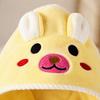 Super Soft Infant Bath Towel Coral Fleece Baby Blanket with Hood Toddler Thin Bathrobe  Unisex