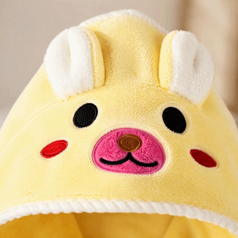 Super Soft Infant Bath Towel Coral Fleece Baby Blanket with Hood Toddler Thin Bathrobe Unisex
