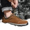 Men's Extra Large Size Sports Casual Shoes Fleece Warm Snow Outdoor Wear-resistant Hiking Shoes