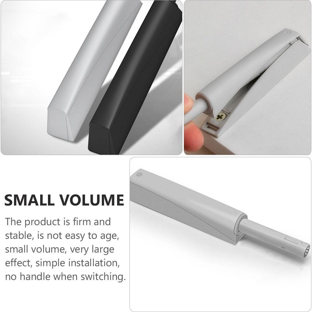 4Pcs Push Release Latch Cabinet Door Buffer Rebounder Plastic Automatic Damper Cupboard Latch Furniture Hardware