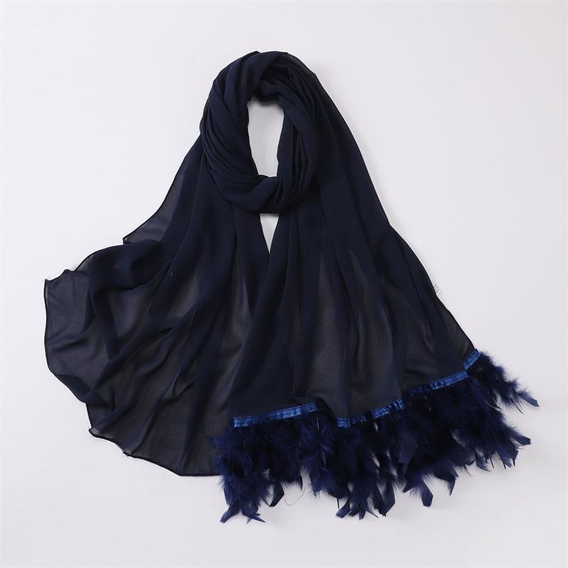 Women Long Solid Muslim Chiffon Hijab Scarf Head Wrap For Female Hijabs Scarves Jersey Hijabs Islamic Turban Headband Shawl