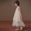 Hacikis Girls' Summer Embroidered Lyocell Sleeveless Dress