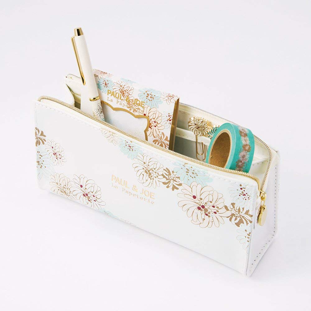 Auf Mezamashi Marks Federmäppchen M2 Chrysantheme Weiß Paul Joe La Puppetrie [TV-Highlight] & PAJ-PEC7-WH