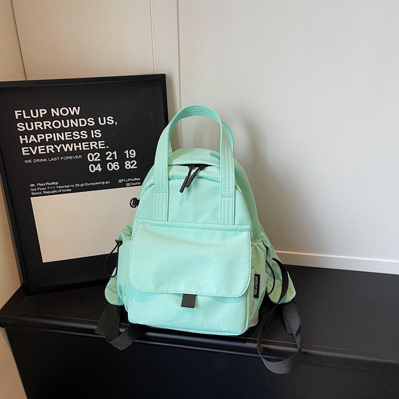 Schoolbag casual simple girls go shopping small backpack small backpack 1011 new trendy versatile small bag women