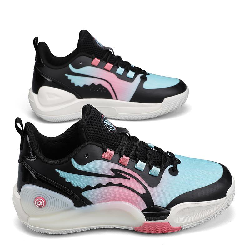 

2025 new basketball shoes, men s non-slip friction, sound will ring, adolescent couple sports shoes, student training shoes 45