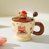 Creative Cute Cartoon Bear Ceramic Mug Office Household Cup Coffee Cup Water Cup Couple Breakfast Cup