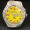RICOH R31 AUTOMATIC VINTAGE JAPAN MENS YELLOW COLOR DIAL WATCH a706852-1