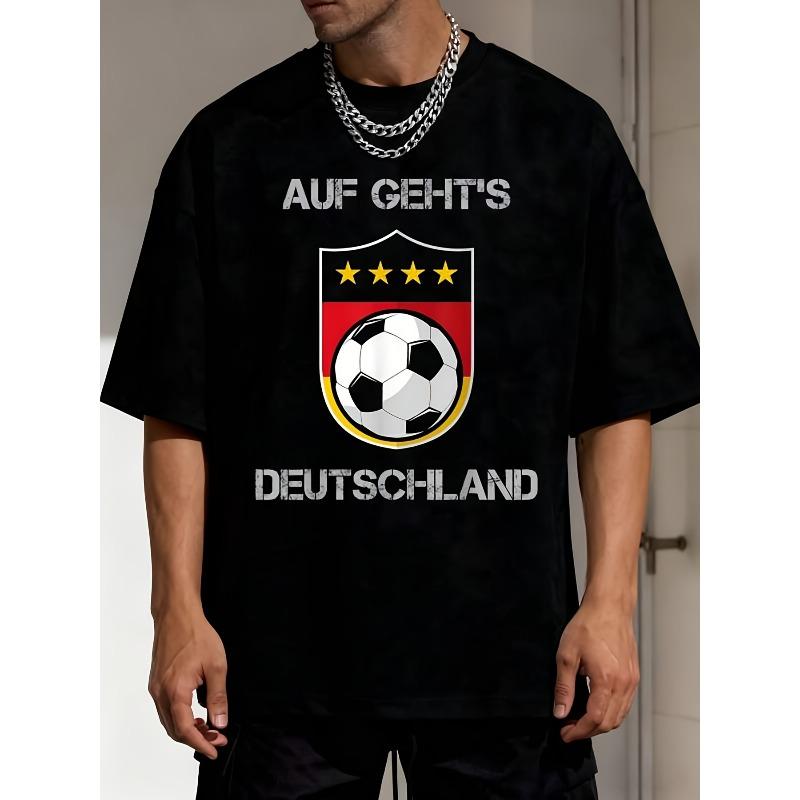 

European sizes Soccer Men s T Shirt Graphic Tees Crop Tops Outfits Tops T Shirt Breathable and Soft Suitable for Casual Wear 4XL чорний