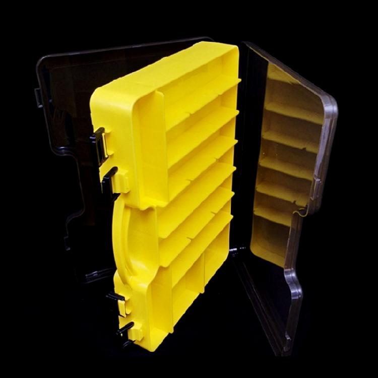 Double Sided Fishing Tackle Box Plastic Fishing Lures Baits Box Easy to Use