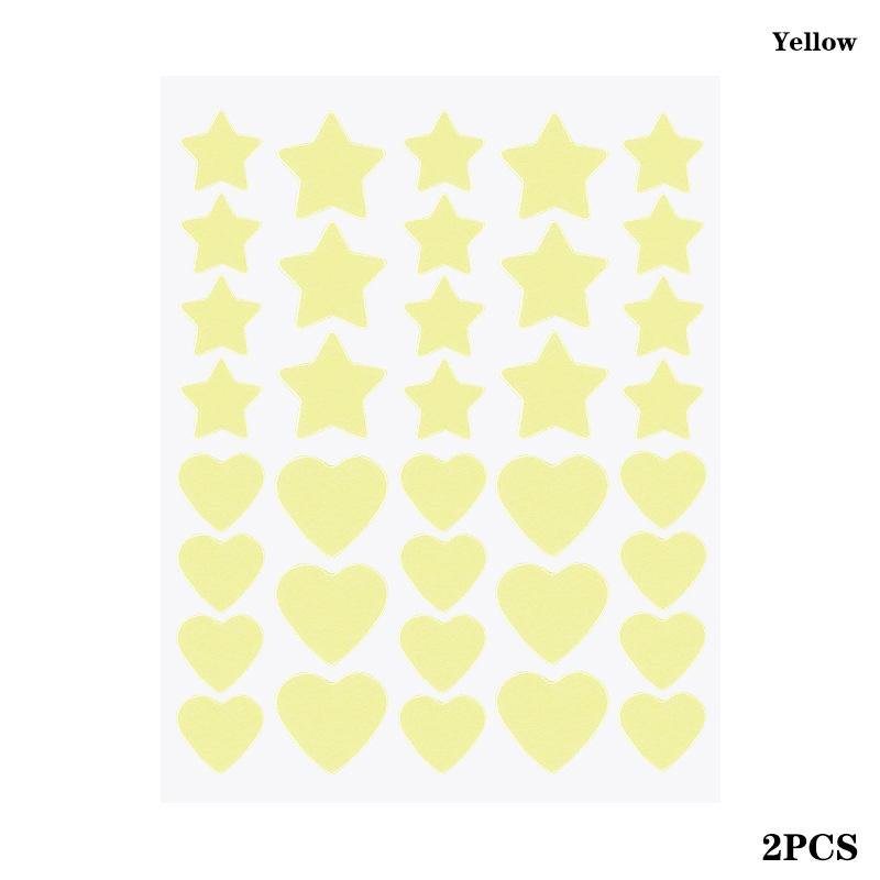 72/80 Pièces Coloré Mignon Étoile Forme de Cœur Autocollant Traitement Acné Invisible Couvre Acné Patch Bouton Soin de la Peau