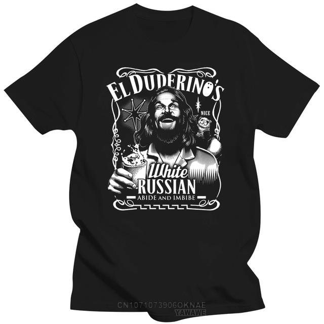 The Big Lebowski TShirts The Dude T Shirt Round Collar Tees TShirt Short Sleeve Adult Streetwear TShirt