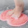 Anti-Slip Exfoliating Foot Brush Reusable Back Scrubber Soft Foot Massage Pad  Bath