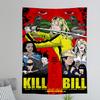 Classic Movie KKill BBill Anime Tapestry Hanging Tarot Hippie Wall Rugs Dorm Wall Hanging Sheets