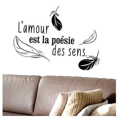 [P5289] - Sheet of Stickers 'Messages' ('Love Is the Poetry of the Senses') - 50x70 Cm