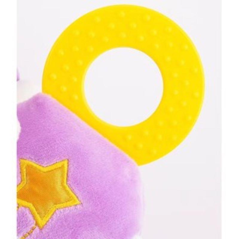 Small Baby Cartoon Animal Shape Bed Bell, Pram Hanging Bell, Fairy Unicorn Multi-function Bed Bell with Silicone Teether Gift