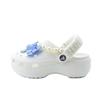 Classic Platform Clog EVA Bow Party School Style Hole Shoes Unisex White