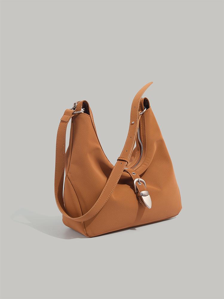 

Bag women s 2025 new retro underarm bag autumn and winter fashion crescent bag niche versatile trend one-shoulder cross-body bag коричневий