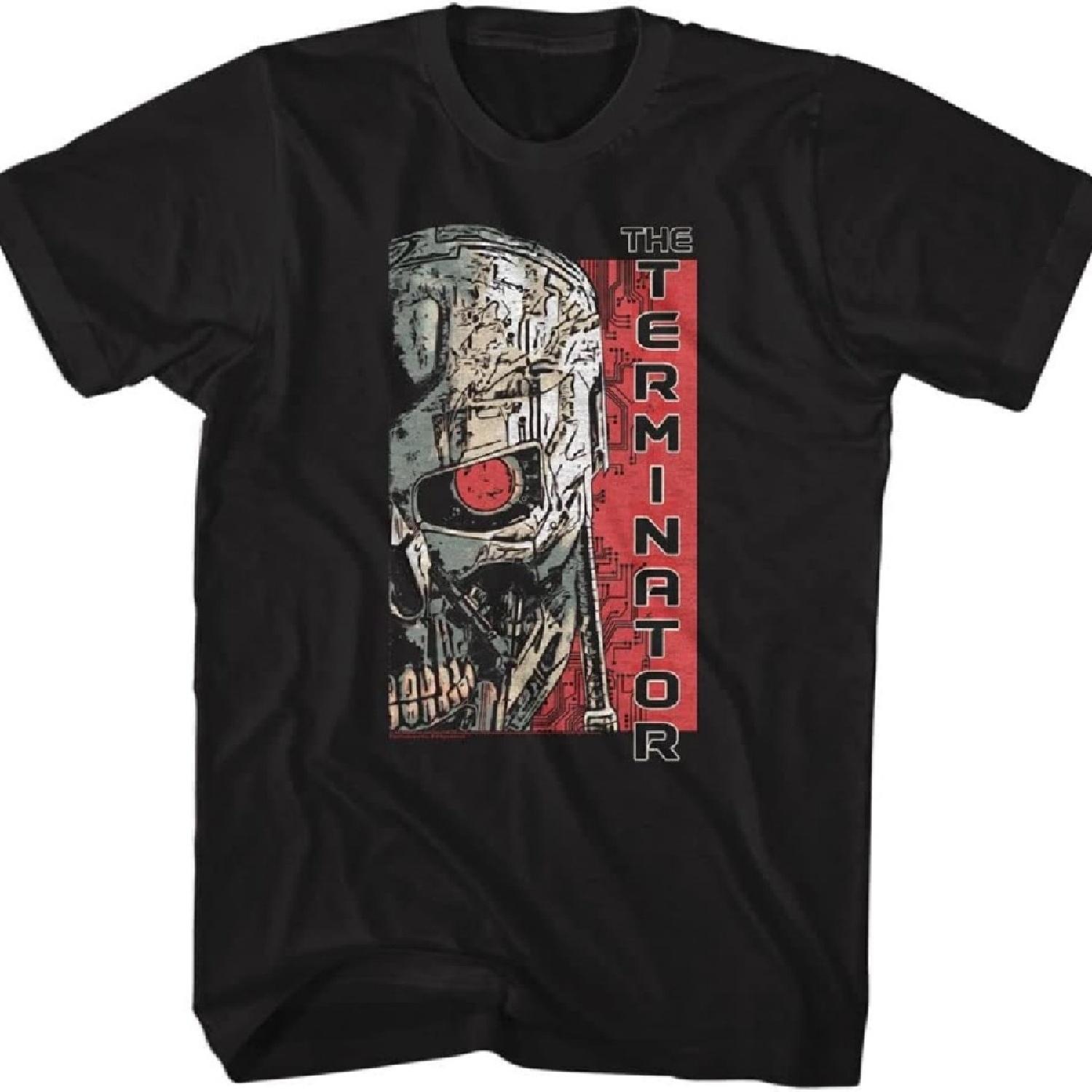 

American Classics The Terminator Movie T Shirt Comic Illustration Adult Short Sleeve T Shirts Graphic Tees Men_1 XXXXXL